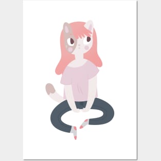 Cat Girl Posters and Art